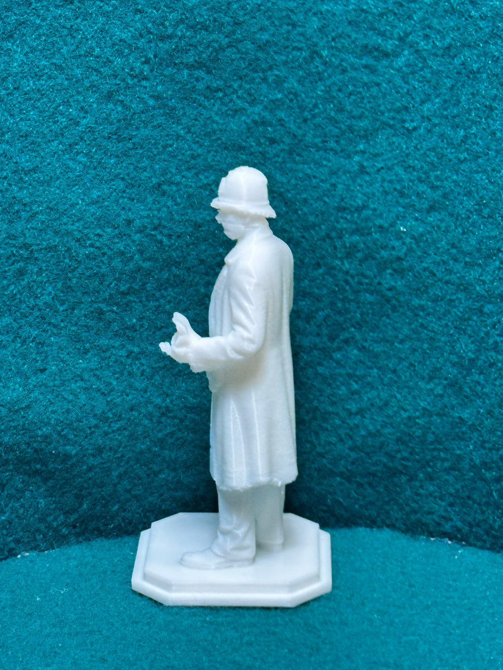 Polizeiinspektor Mysteriöse Figur Deko Statue Puppenhaus Miniatur Diorama