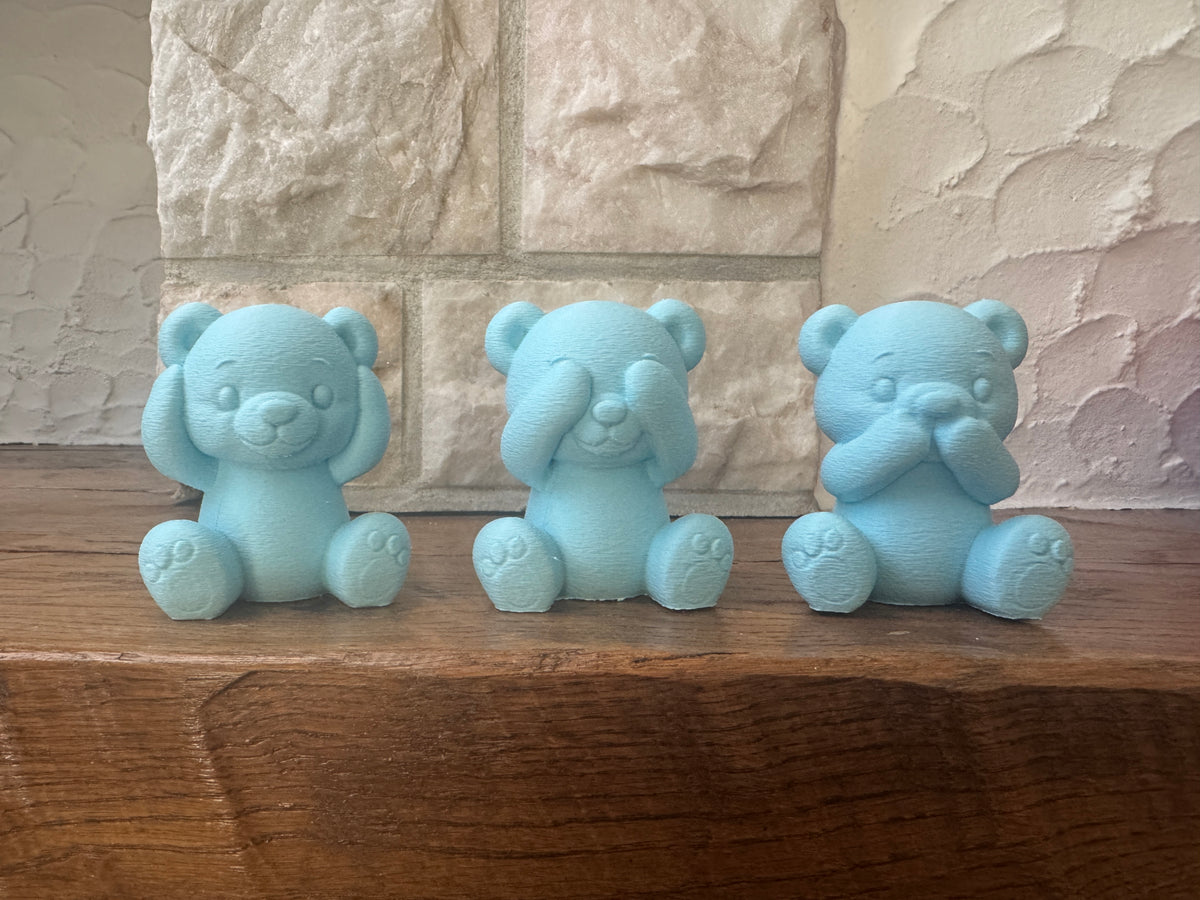 Nichts hören, sehen, sagen Figuren-Set Teddybären