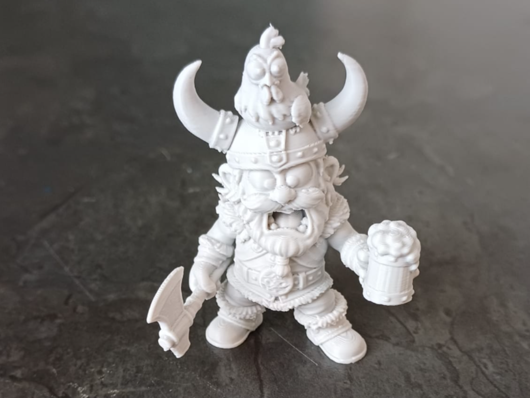 Miniatur Wikinger Trunkenbold mit Bierkrug-Figur Deko Statue Tabletop