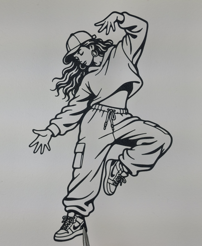 Hip-Hop-Tänzer Wandkunst-Dekor Wandbild Wanddeko Wanddekoration Wohnzimmer