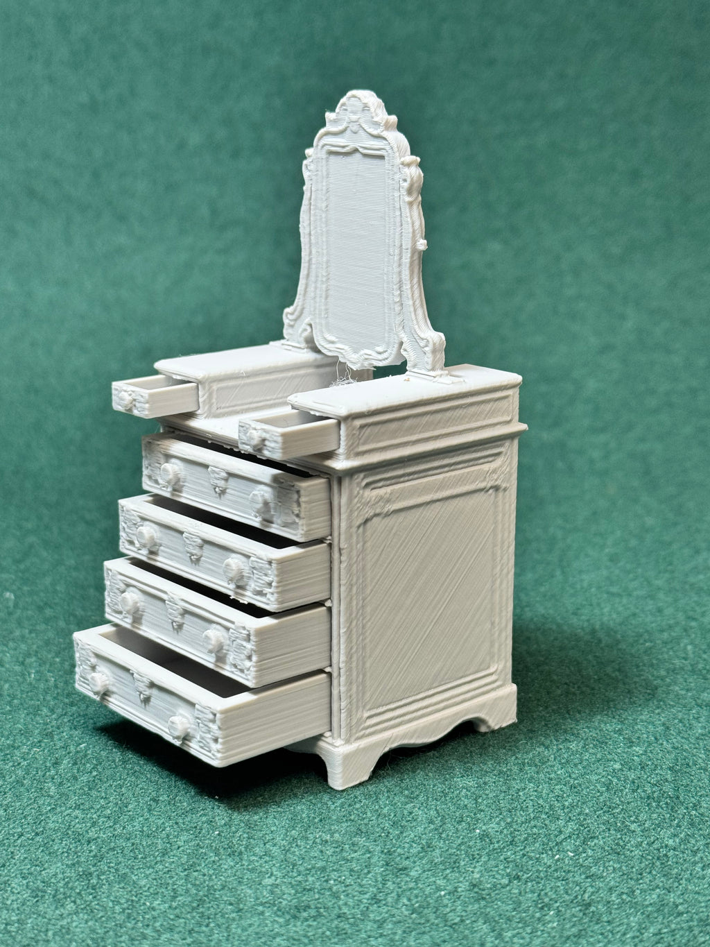 Victorian Cottage Kommode mit 6 Schubladen 1:12 Puppenhaus Miniatur Möbel