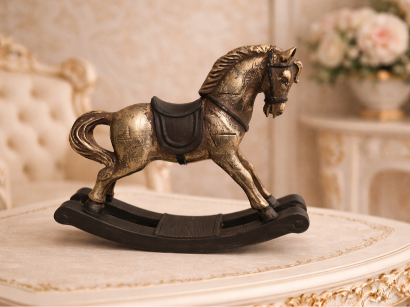 Viktorianisches Schaukelpferd Arthur Figur Deko Statue Tierfigur Tiere