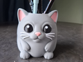 Niedlicher Katzenstifthalter Figur Deko Statue Tierfigur Tiere Geschenk