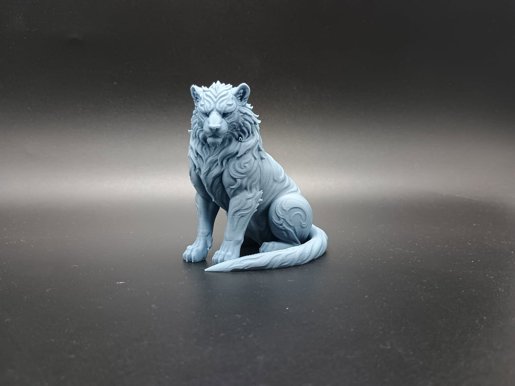 Ornamentaler Heiliger Geister-Weißer Tiger Figur Deko