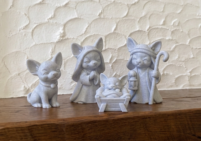 Krippe Chihuahua Weihnachtskrippe Set