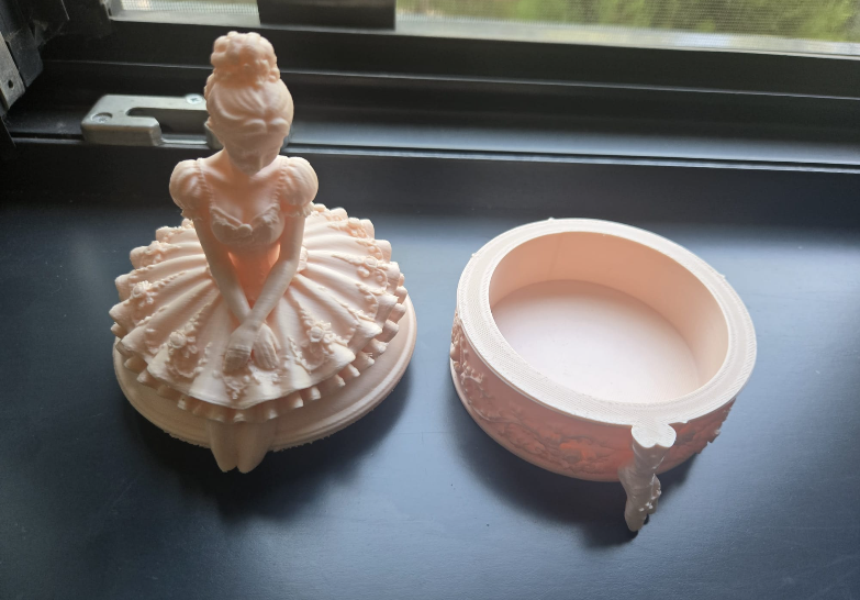 Ballerina Schmuckschatulle Elegante Dekorative Box Figur Deko Statue