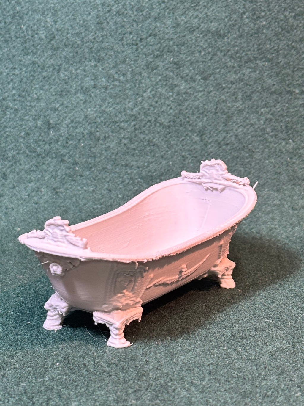 Puppenhaus Mini Badewanne aus der viktorianischen Ära 2 Miniatur 1:12