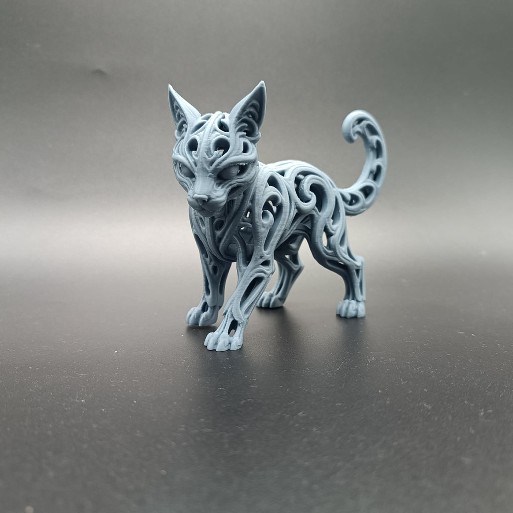 Abstrakte hohle Katzenkunst Figur Deko