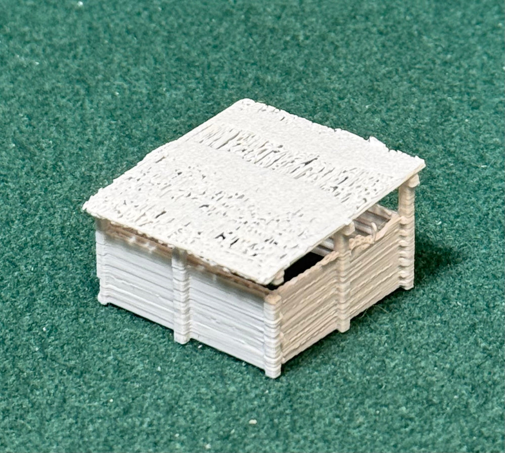HO & N Struktur Holzunterstand Modelleisenbahn H0 Spur N Puppenhaus