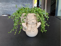 Glücklicher Schneemann-Pflanztopf Blumentopf Übertopf Weihnachten Advent