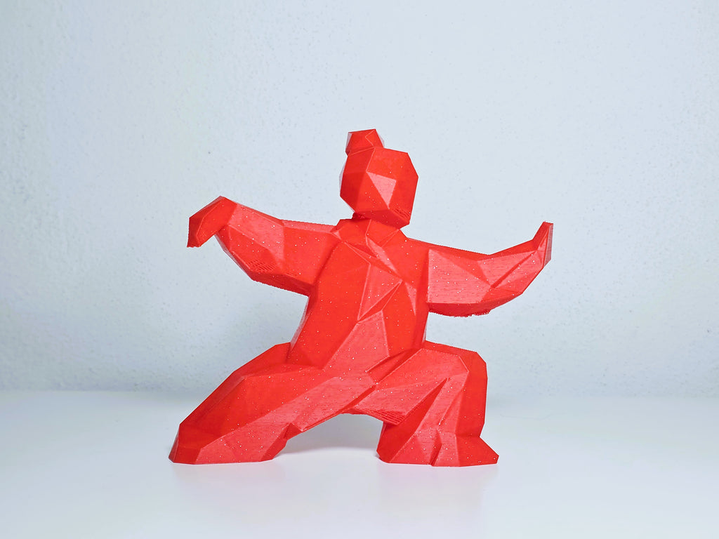 Tai Chi Low Poly Figur