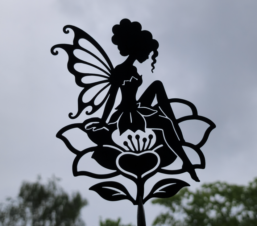 Feenblume 2D Wandkunst Wandbild Wanddeko Wanddekoration Fantasy Wohnzimmer