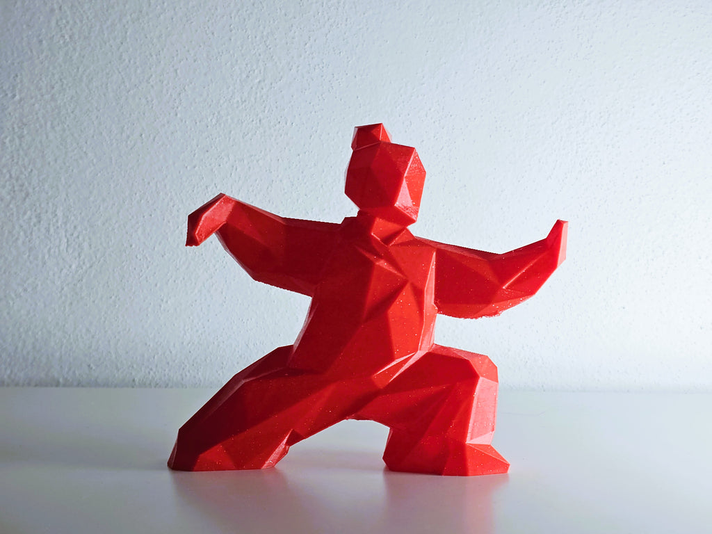 Tai Chi Low Poly Figur