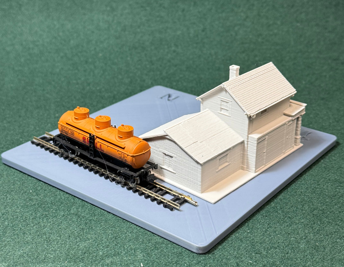 HO & N Struktur East End Fix-It Shop Modelleisenbahn H0 Spur N Diorama