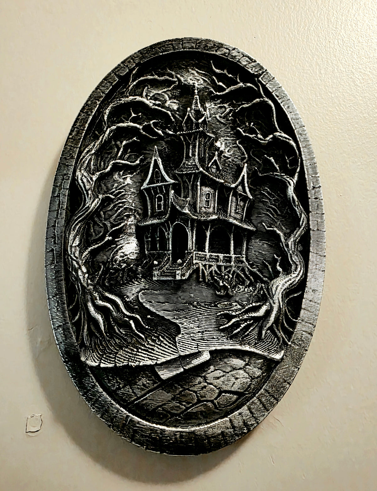 Spukhaus Vintage Wandbild