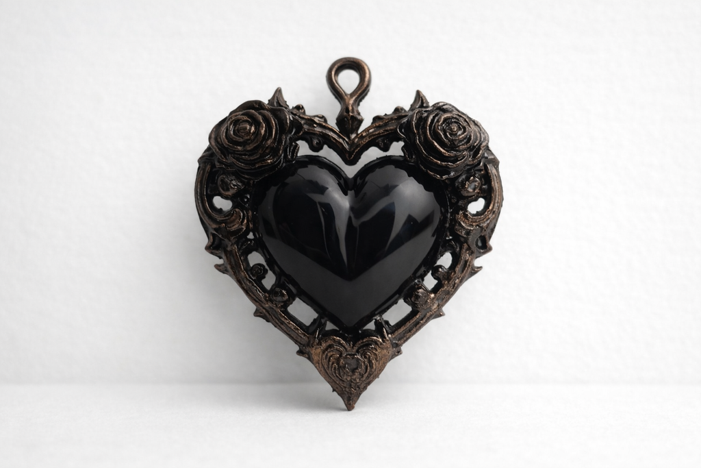 Ewiges Gotisches Rosenherz Figur Deko Statue Valentinstag Liebe Geschenk