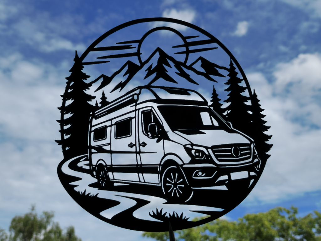 Wohnmobil Abenteuer Wandkunst Deko Wandbild Wanddeko Wanddekoration Advent