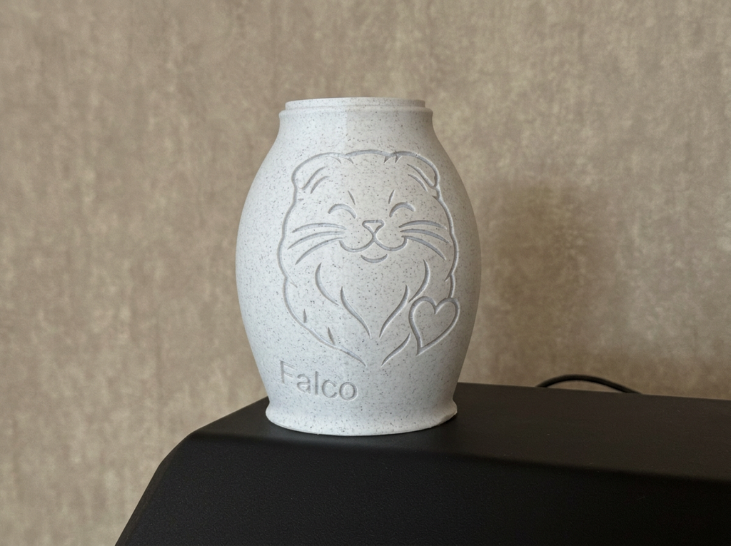 Tierurne Scottish Fold Linien-Design