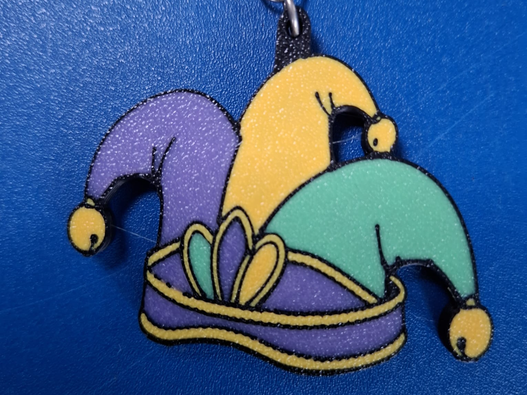 Fröhlicher Narren-Schlüsselanhänger Taschenanhänger Geschenk Glücksbringer