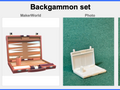 Puppenhaus Mini Backgammon aus der Viktorianischen Ära Miniatur 1:12 Möbel