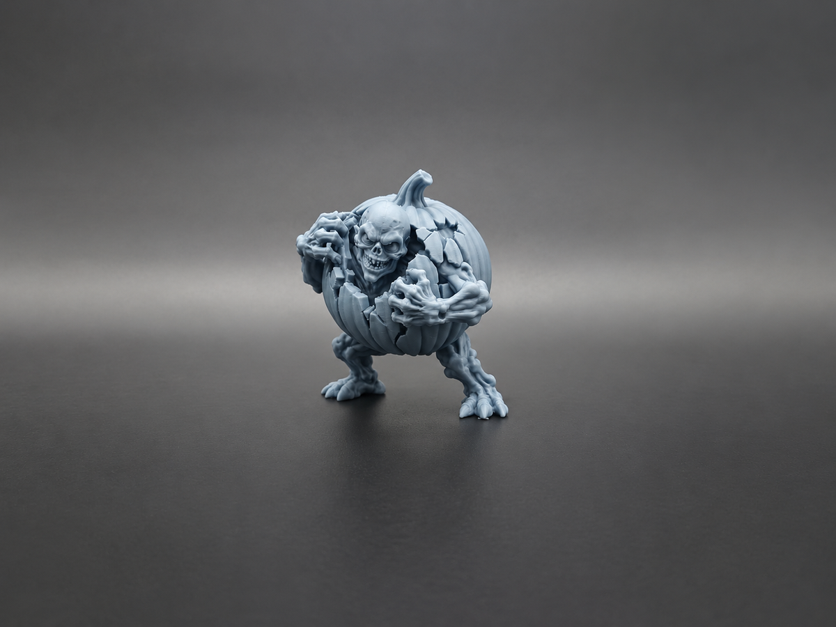 Kürbisschalen-Zombie Halloween-Monster Figur Deko