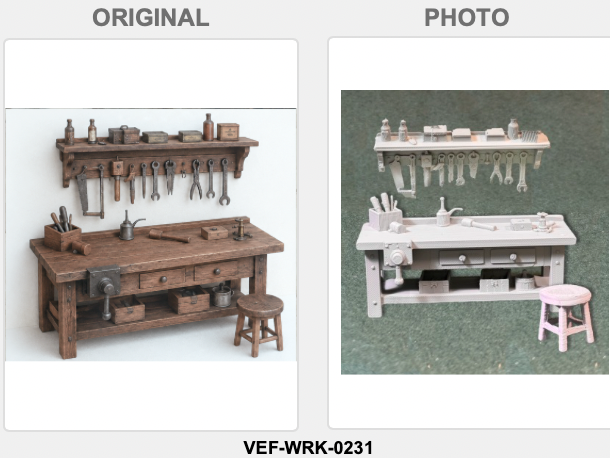 Werkstatt aus der Viktorianischen Ära Figur Deko Statue Puppenhaus Diorama