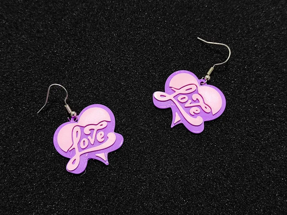 Ohrringe Valentinstag Ohrhänger leicht Damen Mädchen Schmuck Liebe