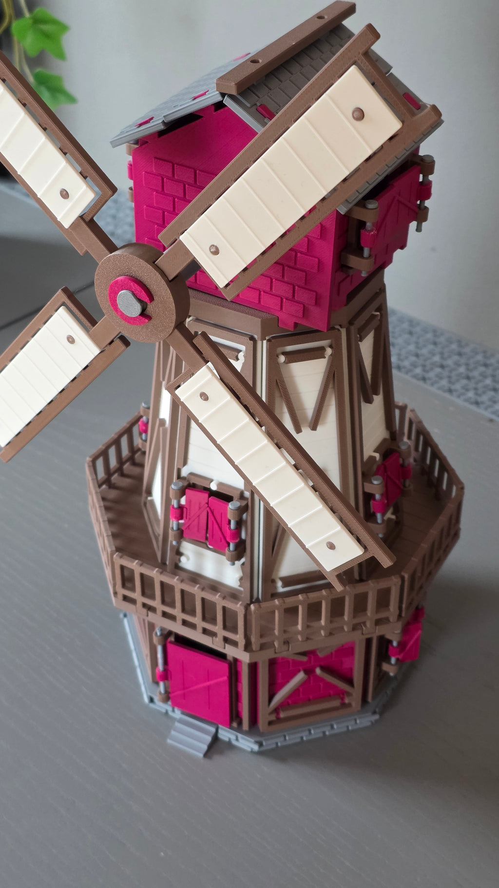 KORNWACHT Mehrteilige Windmühle Selbst Bauen Figur Deko Statue Skulptur