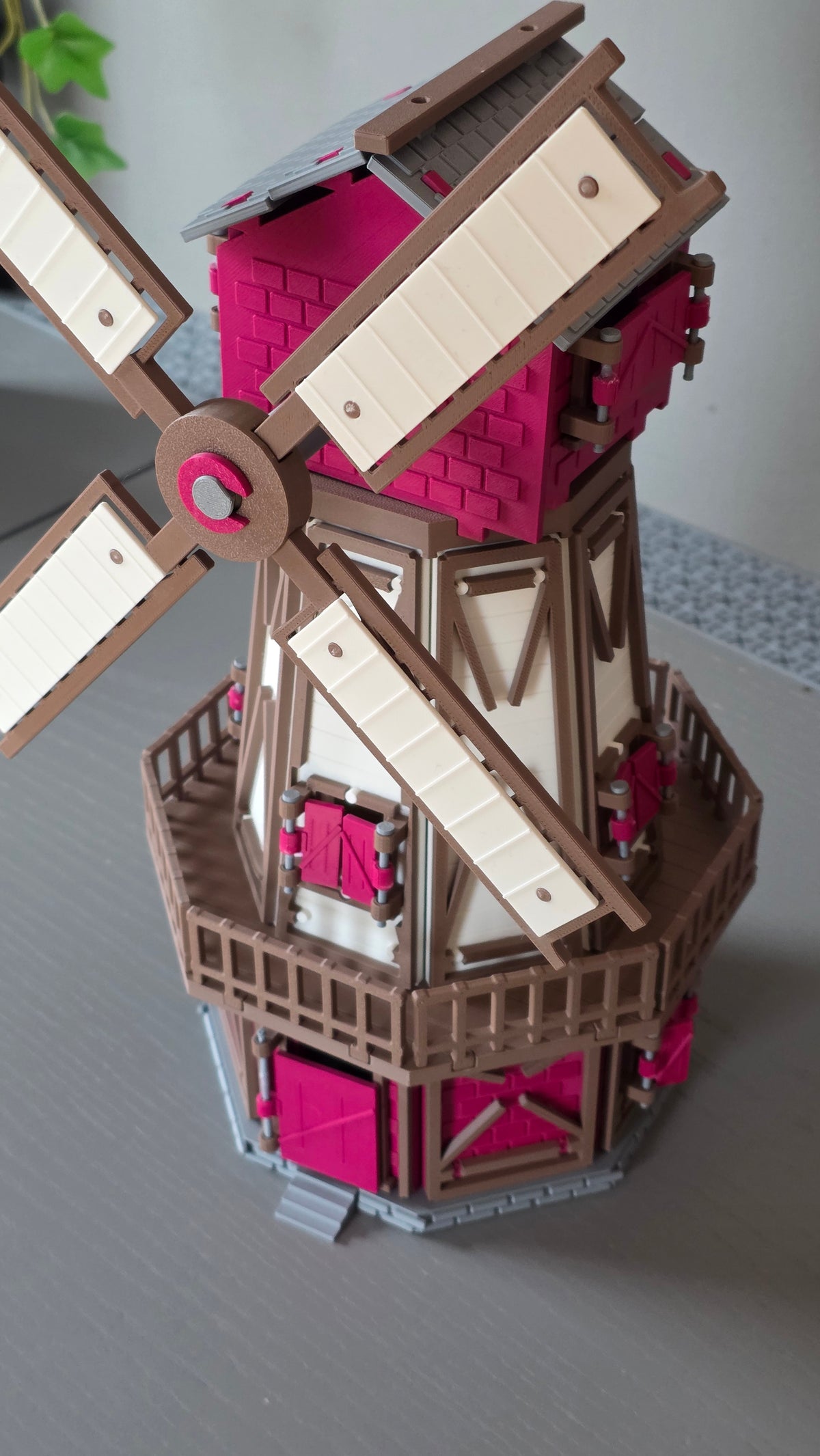 KORNWACHT Mehrteilige Windmühle Selbst Bauen Figur Deko Statue Skulptur