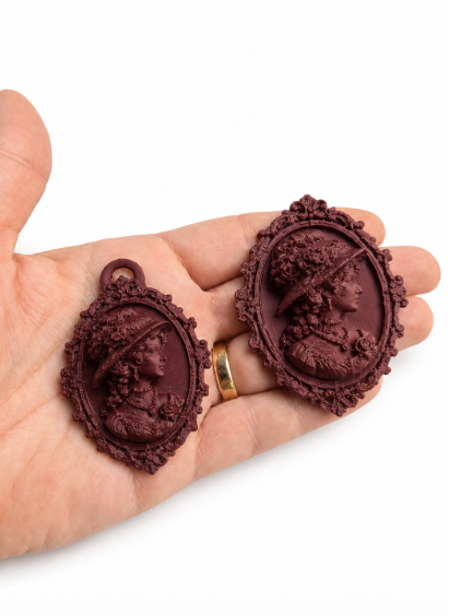 Viktorianisches Damen-Kamee-Set Anhänger & Plan-Set ohne Kette Schmuck