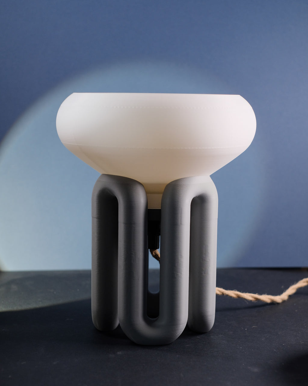 Lampenfuß Wellen-Design (ohne Elektrik)