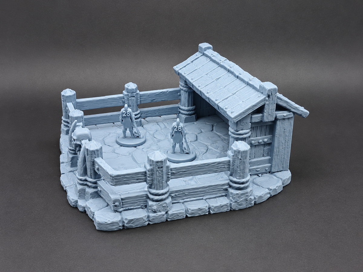 Fantasy Tiergehege & Stall 28mm Gelände