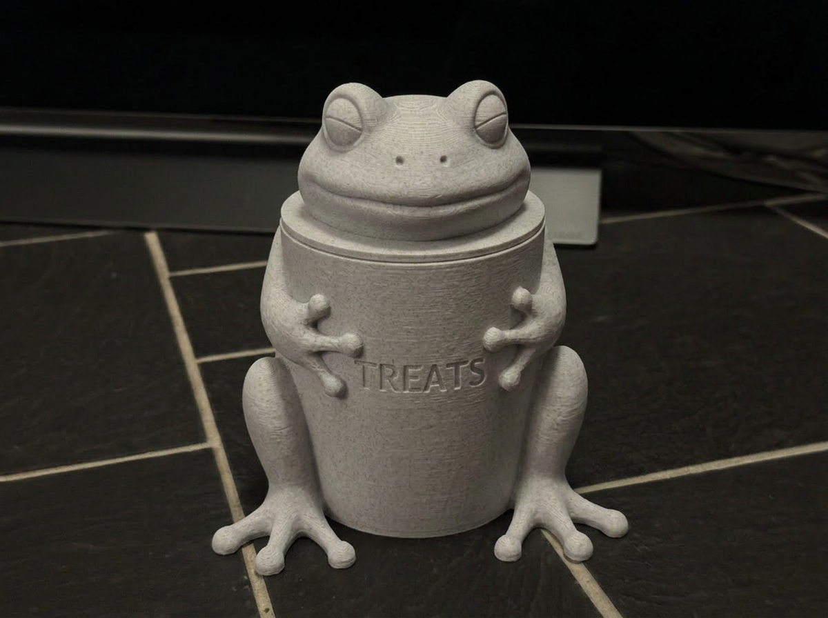 Deko-Dose Frosch mit Deckel