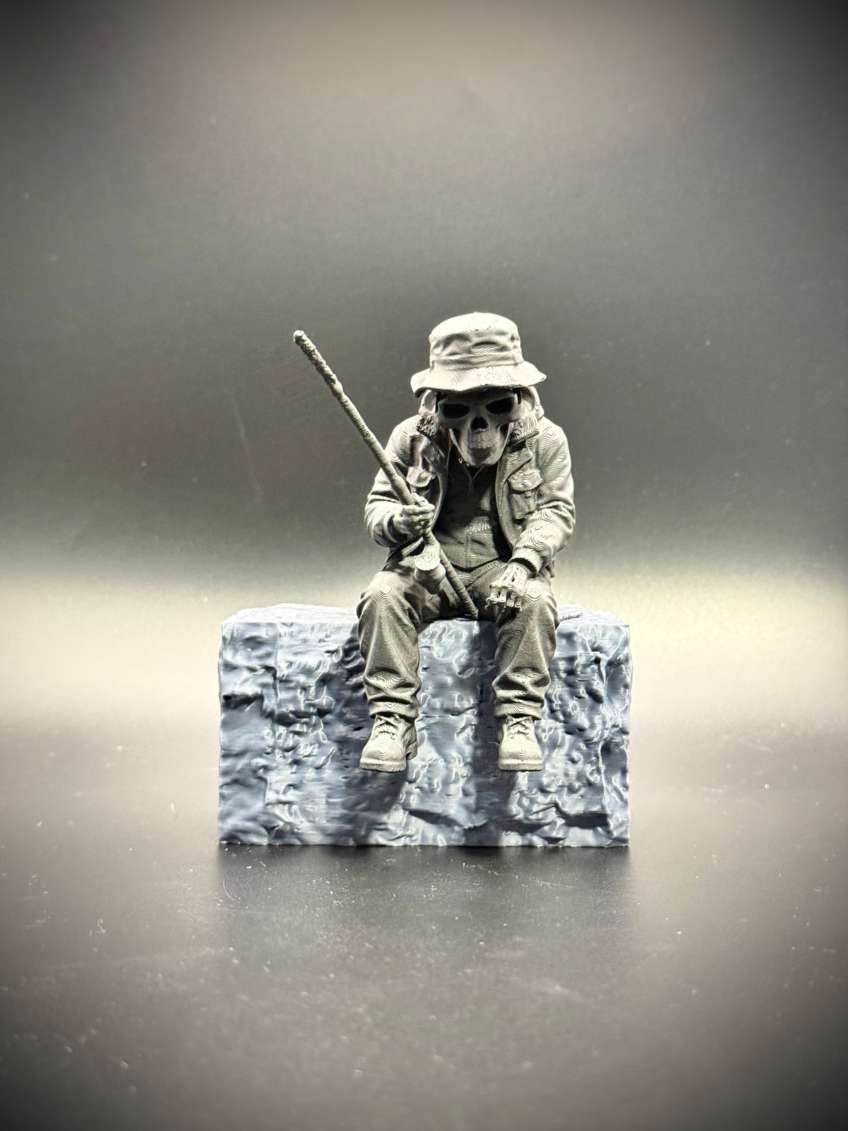 Totenkopf Kantenhocker Angler