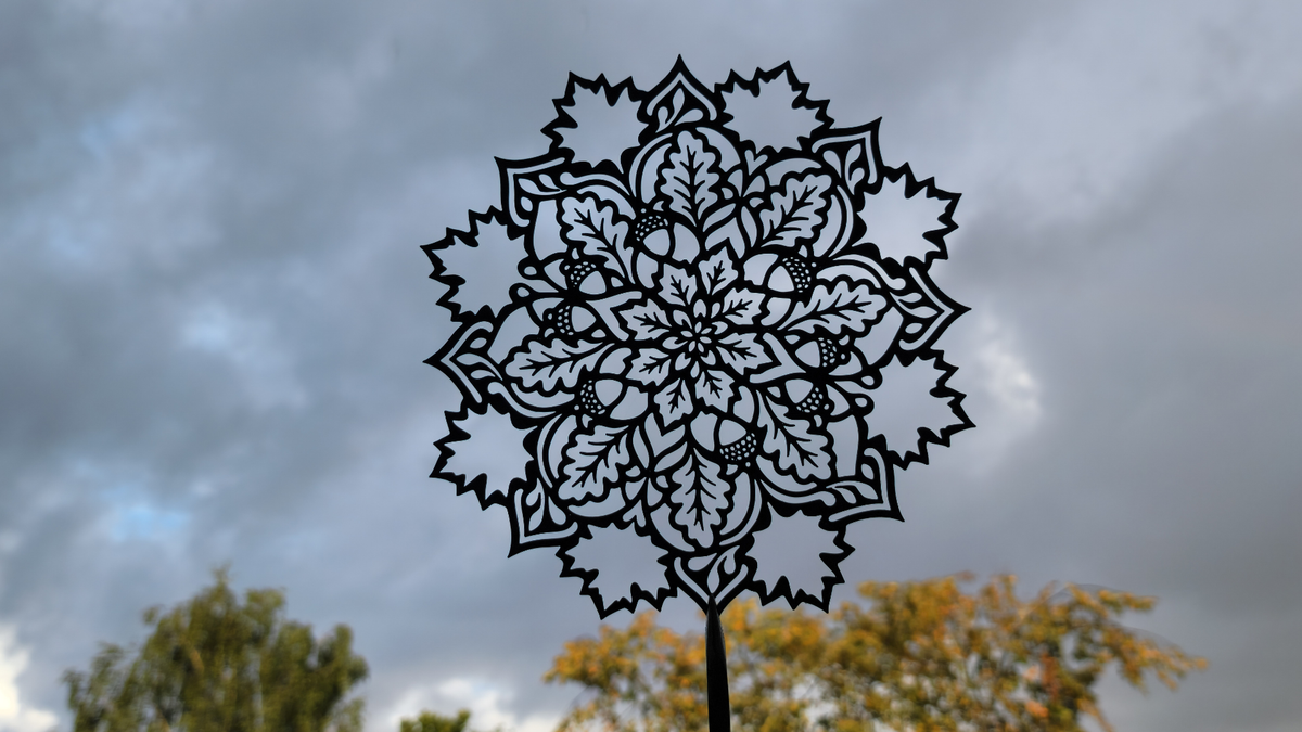 Herbst-Mandala Wandkunst-Dekor Wandbild Wanddeko Wanddekoration Wohnzimmer