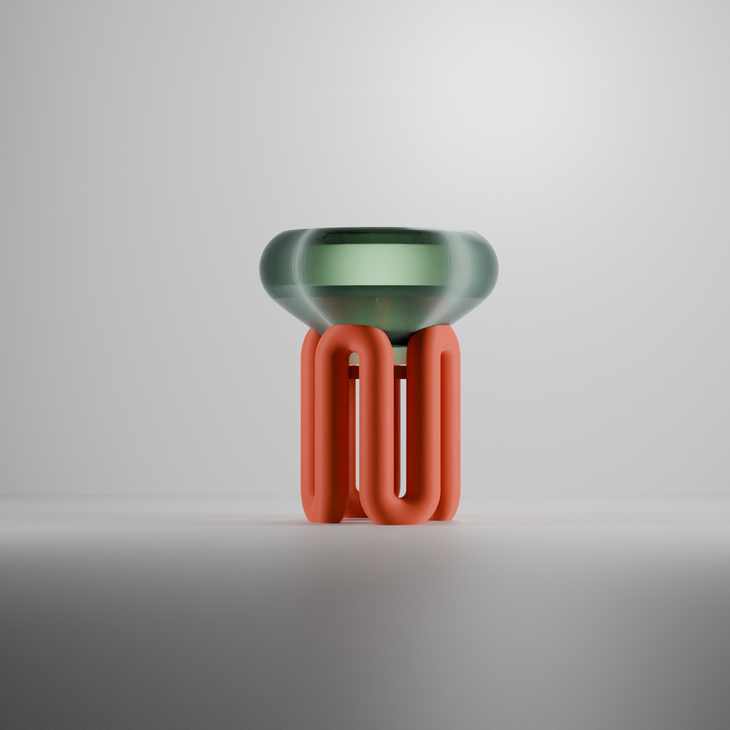 Lampenfuß Wellen-Design (ohne Elektrik)