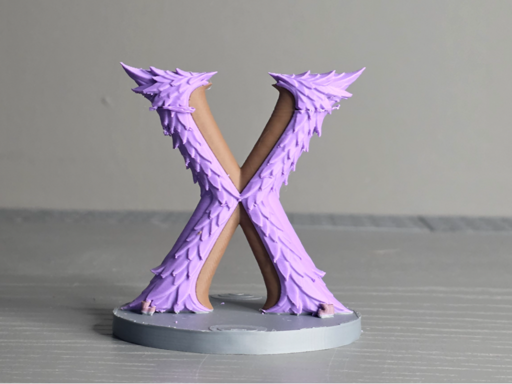 Drachenbuchstabe X Display Skulptur Figur Deko Statue Fantasy Mittelalter