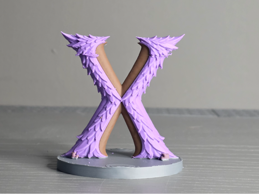 Drachenbuchstabe X Display Skulptur Figur Deko Statue Fantasy Mittelalter