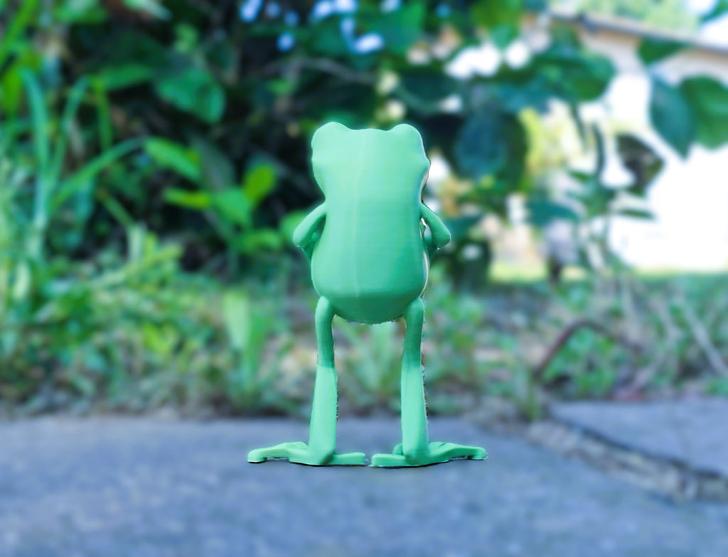 Frosch abstrakt Figur