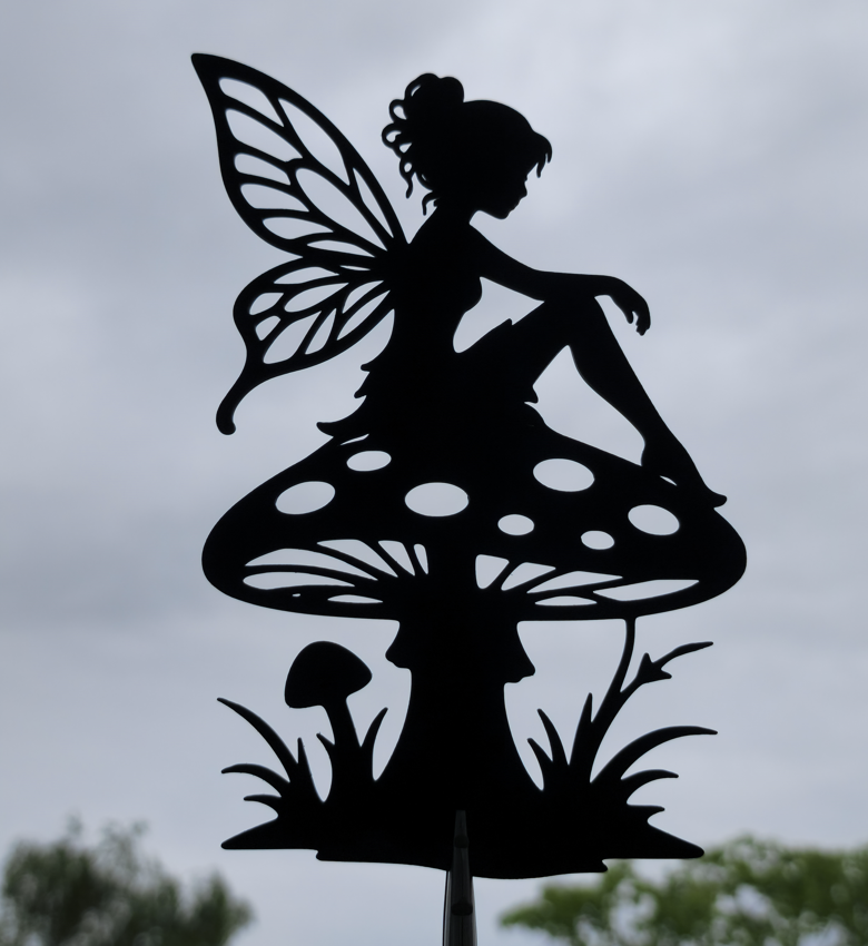 Feenpilz 2D Wandkunst Fantasy Dekor Wandbild Wanddeko Wanddekoration Deko
