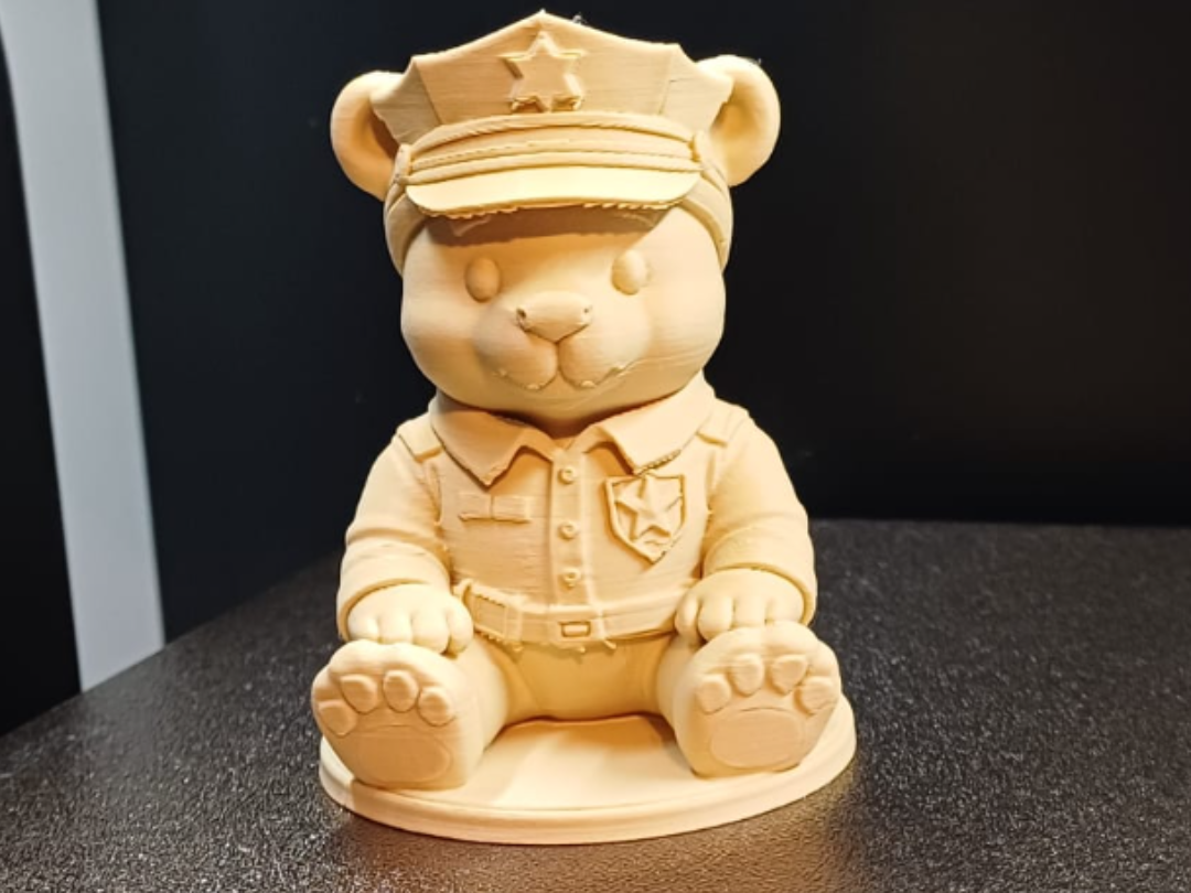 Polizeibär Niedlich & Tapfer Figur Deko Statue Tierfigur Tiere Geschenk