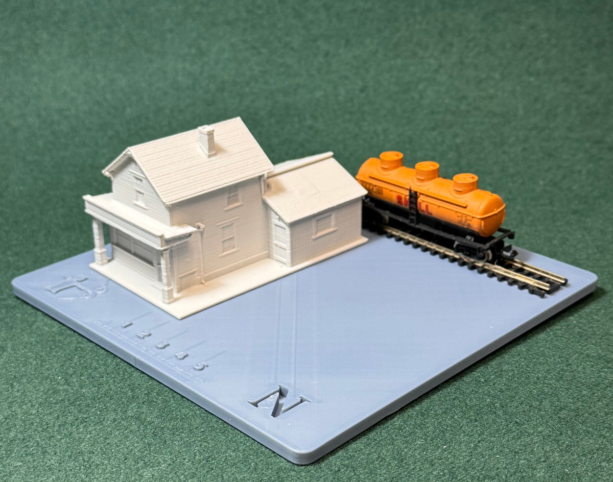 HO & N Struktur East End Fix-It Shop Modelleisenbahn H0 Spur N Diorama
