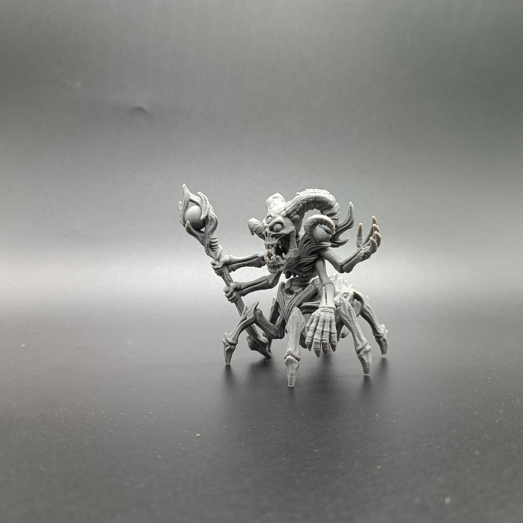 Untoter Spinnen-Dämonen-Zauberer RPG Fantasy