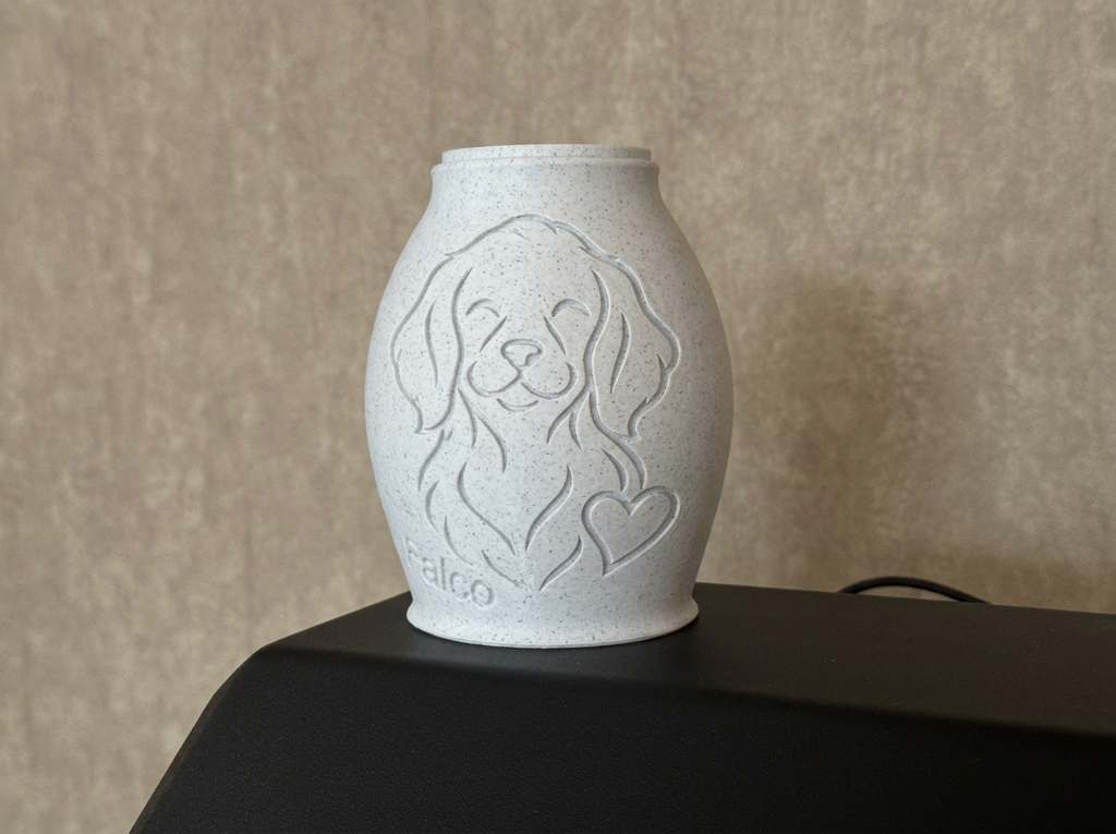 Tierurne Golden Retriever Linien-Design