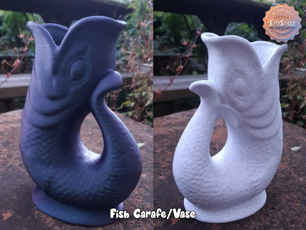Fischkaraffe Vase ( ) Pflanztopf Blumentopf Übertopf Tierliebhaber Deko