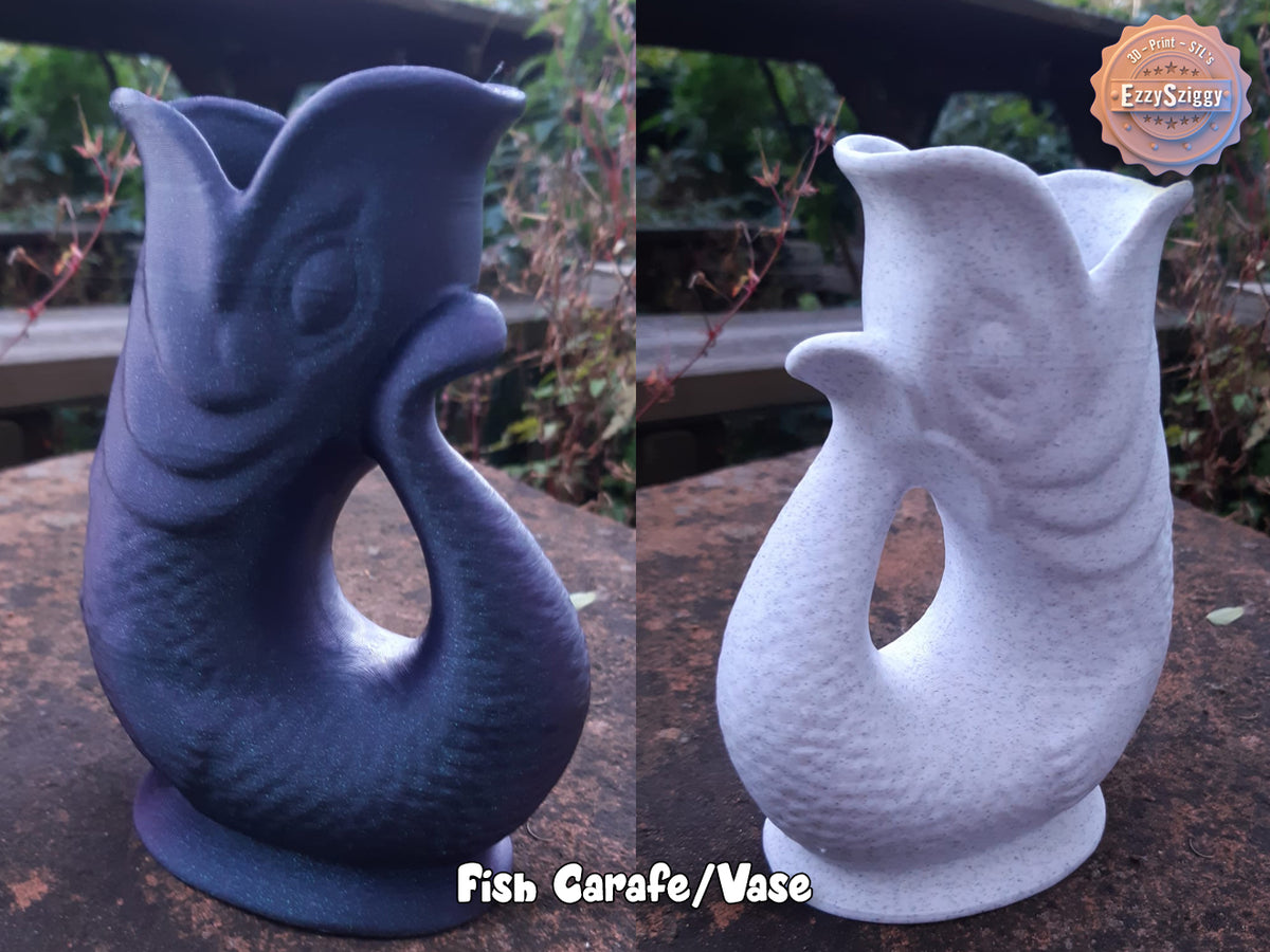 Fischkaraffe Vase ( ) Pflanztopf Blumentopf Übertopf Tierliebhaber Deko