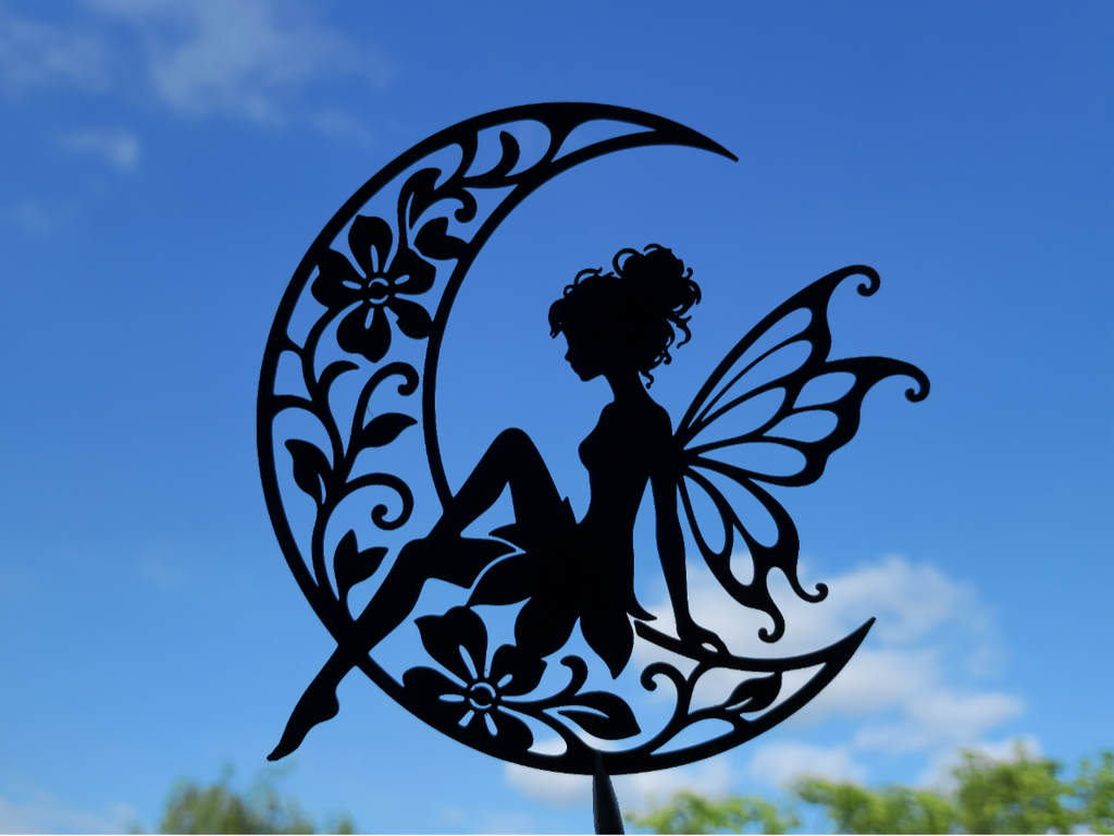 Mondfee 2D Wandkunst Fantasy Blumen Dekor Wandbild Wanddeko Wanddekoration
