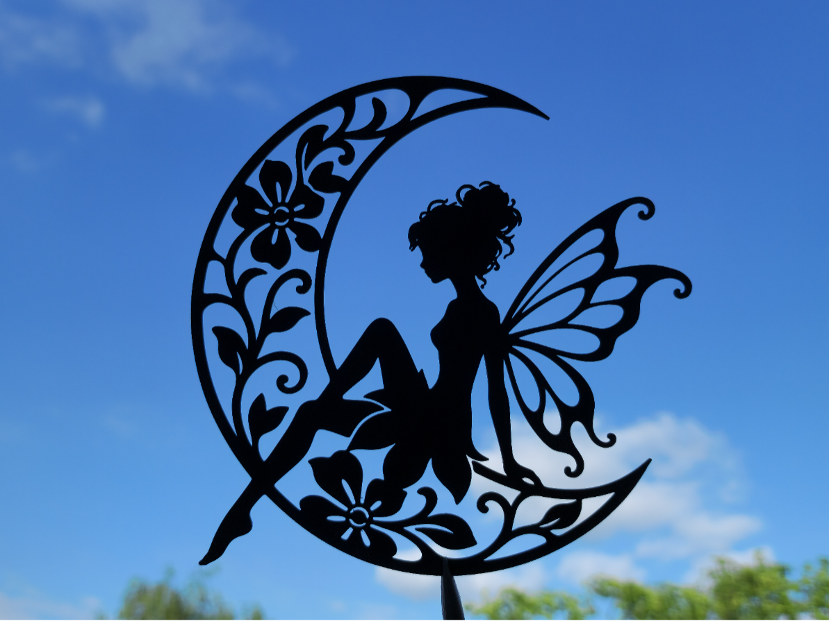 Mondfee 2D Wandkunst Fantasy Blumen Dekor Wandbild Wanddeko Wanddekoration