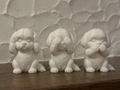 Nichts hören, sehen, sagen Figuren-Set Shih Tzu