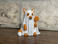 Halloween Figur Fuchs als Gespenst Deko